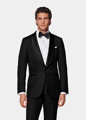 Black Tailored Fit Havana Dinner Jacket