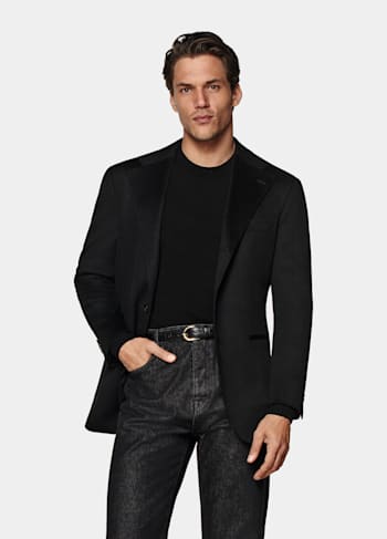 Black Relaxed Fit Roma Blazer