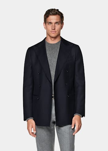 Navy Tailored Fit Havana Blazer