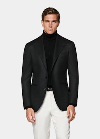 Giacca da abito Roma nera relaxed fit