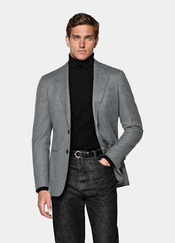 Blazer Havana coupe Tailored gris moyen