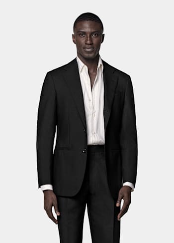 Black Tailored Fit Havana Suit