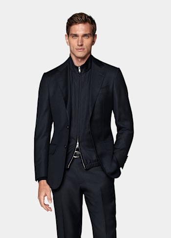 Navy Tailored Fit Havana Suit
