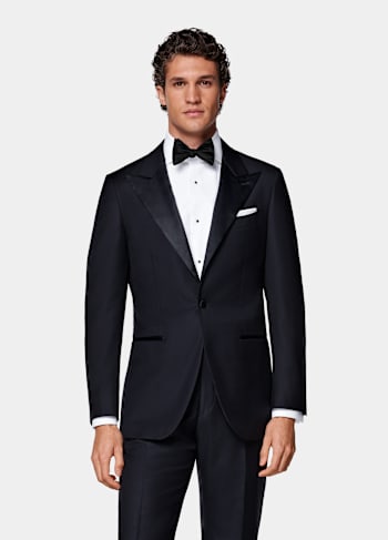 Smoking Havana coupe Tailored bleu marine