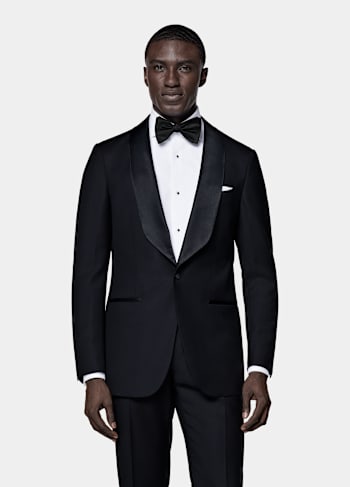 Smoking Havana coupe Tailored bleu marine