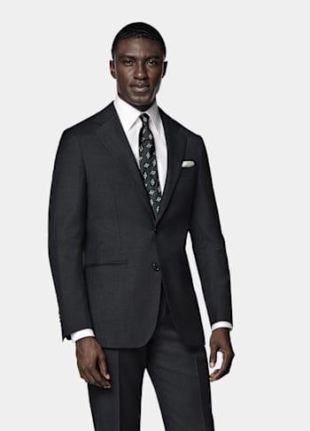 Dark Grey Perennial Tailored Fit Havana Suit
