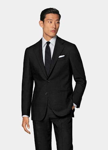 Black Tailored Fit Havana Suit