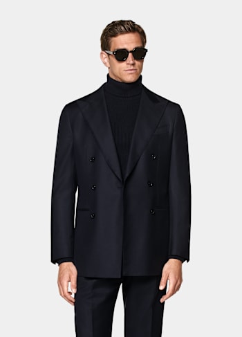 Navy Tailored Fit Havana Suit