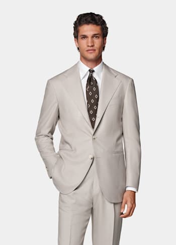 Traje Roma gris topo claro corte Relaxed