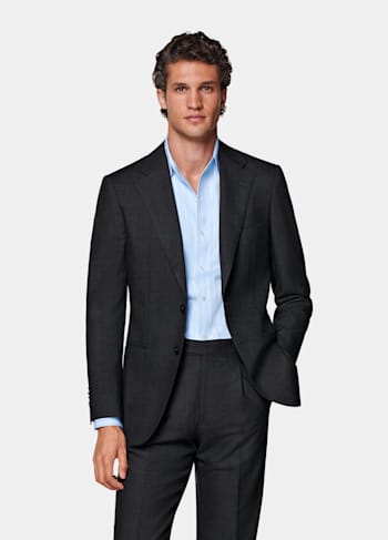 Dark Grey Tailored Fit Havana Suit