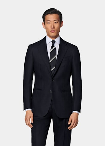 Navy Tailored Fit Havana Suit