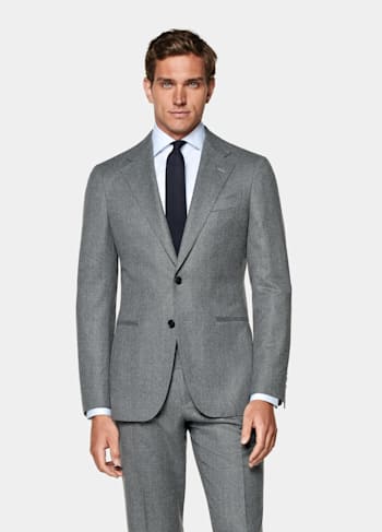 Mid Grey Tailored Fit Havana Suit