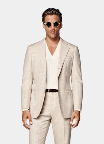 Sand Tailored Fit Havana Suit
