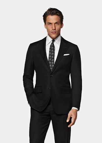  Black Tailored Fit Havana Suit