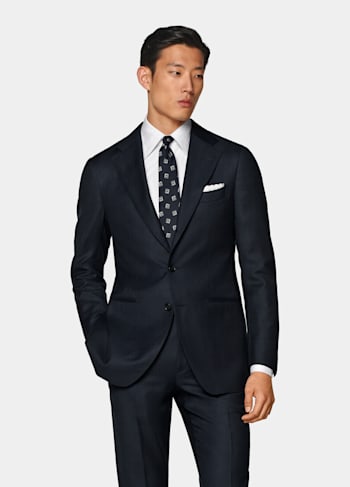 Navy Tailored Fit Havana Suit