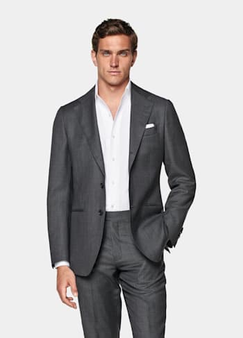  Dark Grey Tailored Fit Havana Suit