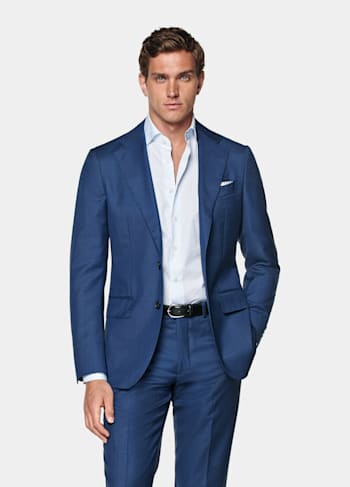 Traje Havana azul intermedio corte Tailored