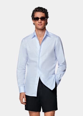 Light Blue Tailored Fit Shirt