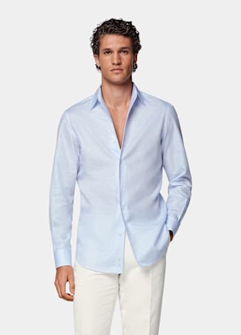 Koszula tailored fit jasnoniebieska