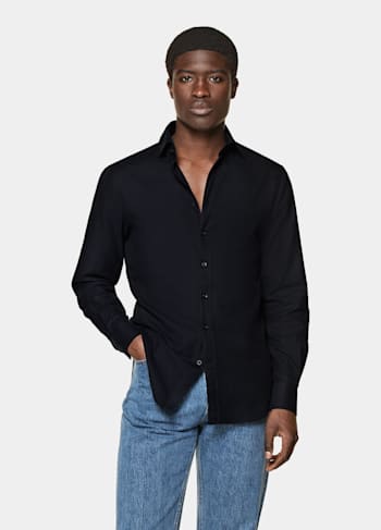 Chemise coupe Tailored bleu marine