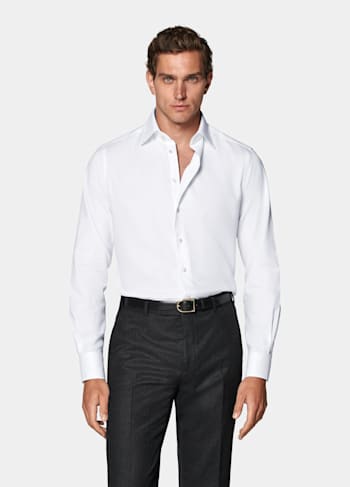 White Royal Oxford Slim Fit Shirt