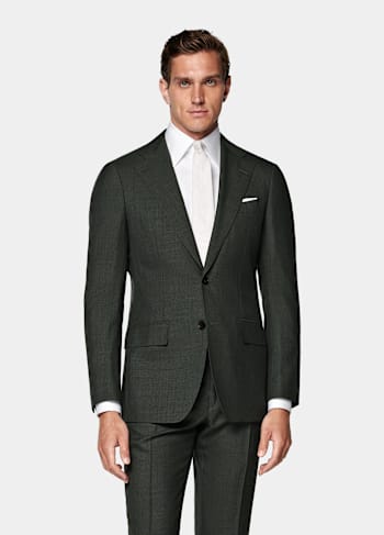 Dark Green Perennial Tailored Fit Havana Suit