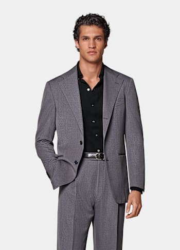 Traje Roma gris intermedio corte Relaxed