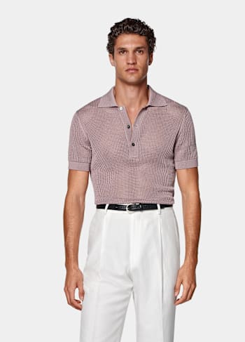 Purple Crochet Polo