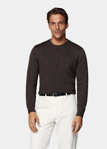 Dark Brown Crewneck