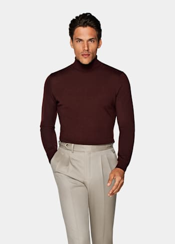 Burgundy Turtleneck