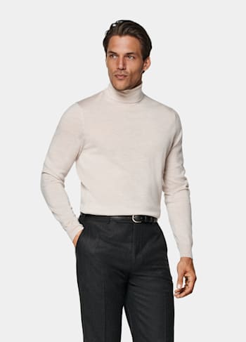 Sand Turtleneck