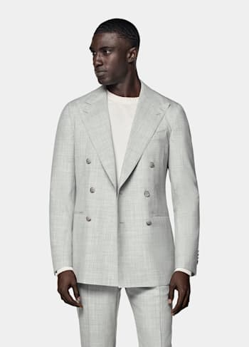 Custom Made ljusgrå kostym