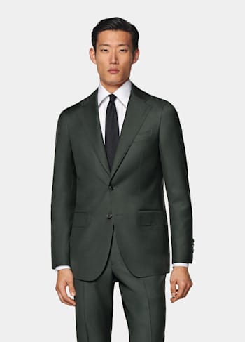 Dark Green Custom Made Suit