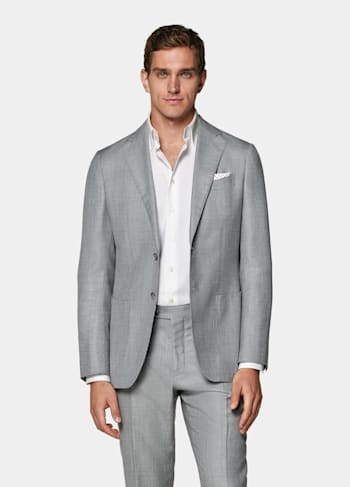 Light Grey Houndstooth Havana Suit