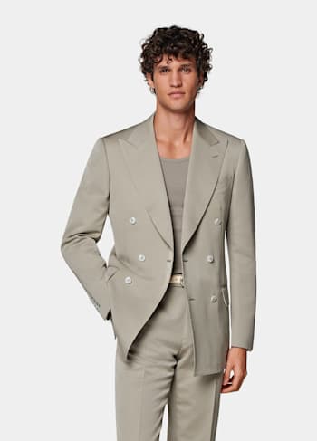 Light Green Tailored Fit Milano Suit