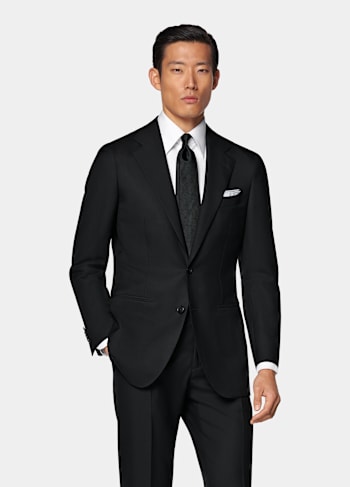 Black Tailored Fit Havana Suit