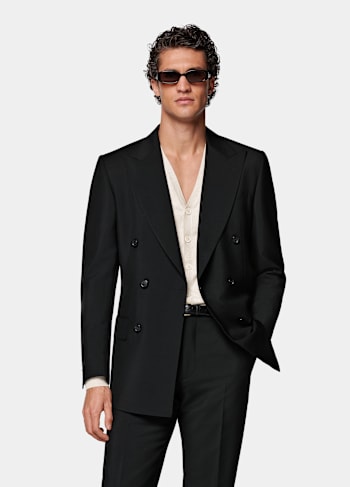 Black Tailored Fit Milano Suit