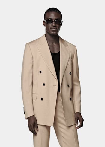 Mid Brown Tailored Fit Milano Suit