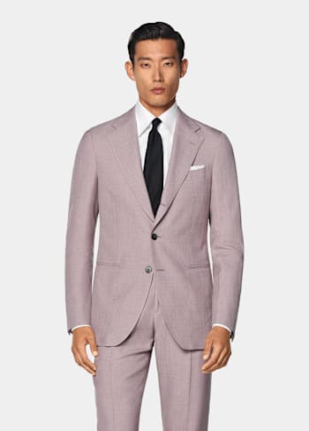 Purple Tailored Fit Havana Suit