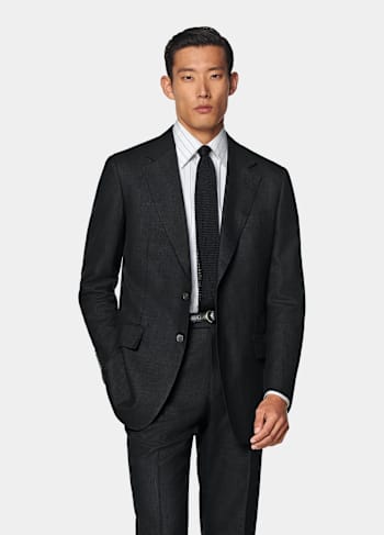 Black Tailored Fit Milano Suit