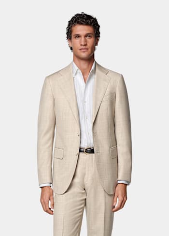 Sand Tailored Fit Havana Suit