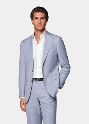 Light Blue Perennial Tailored Fit Havana Suit