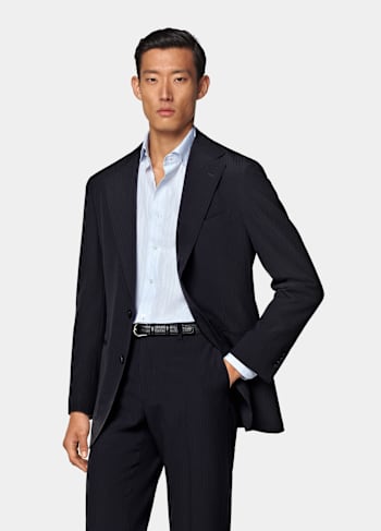 Navy Relaxed Fit Roma Suit
