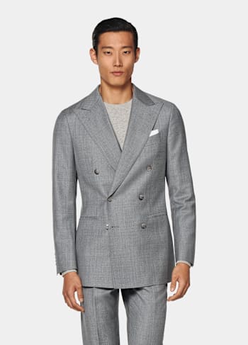 Light Grey Perennial Tailored Fit Havana Suit