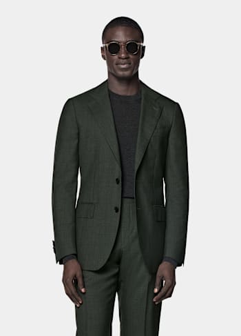 Dark Green Perennial Tailored Fit Havana Suit