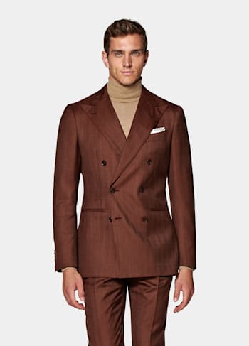Mens double breasted sports jacket top