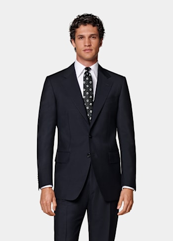 Navy Tailored Fit Milano Suit