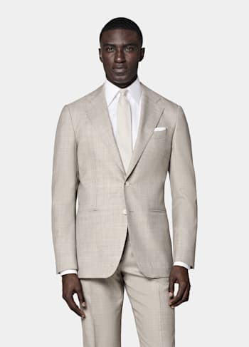 Traje Perennial Havana marrón claro corte Tailored