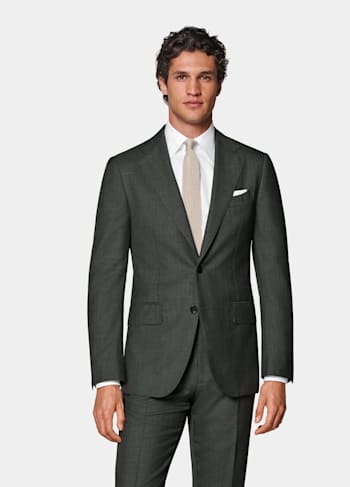 Dark Green Perennial Tailored Fit Havana Suit