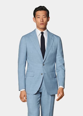 Light Blue Perennial Tailored Fit Havana Suit